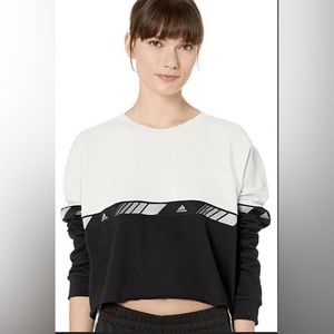 Adidas Women's Hyper Crew Sweatshirt White Size M